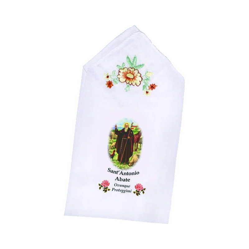 Fazzoletto con immagine S. Antonio Abate