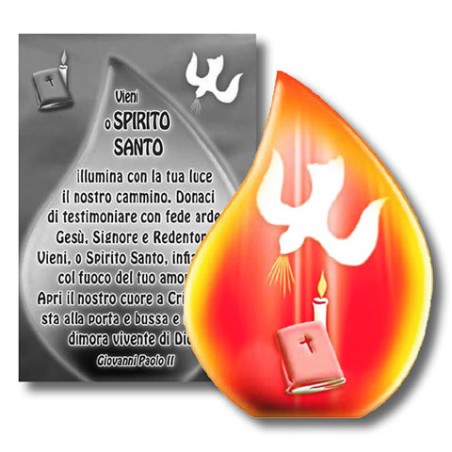 Fiammella Confermazione in legno e cartoncino