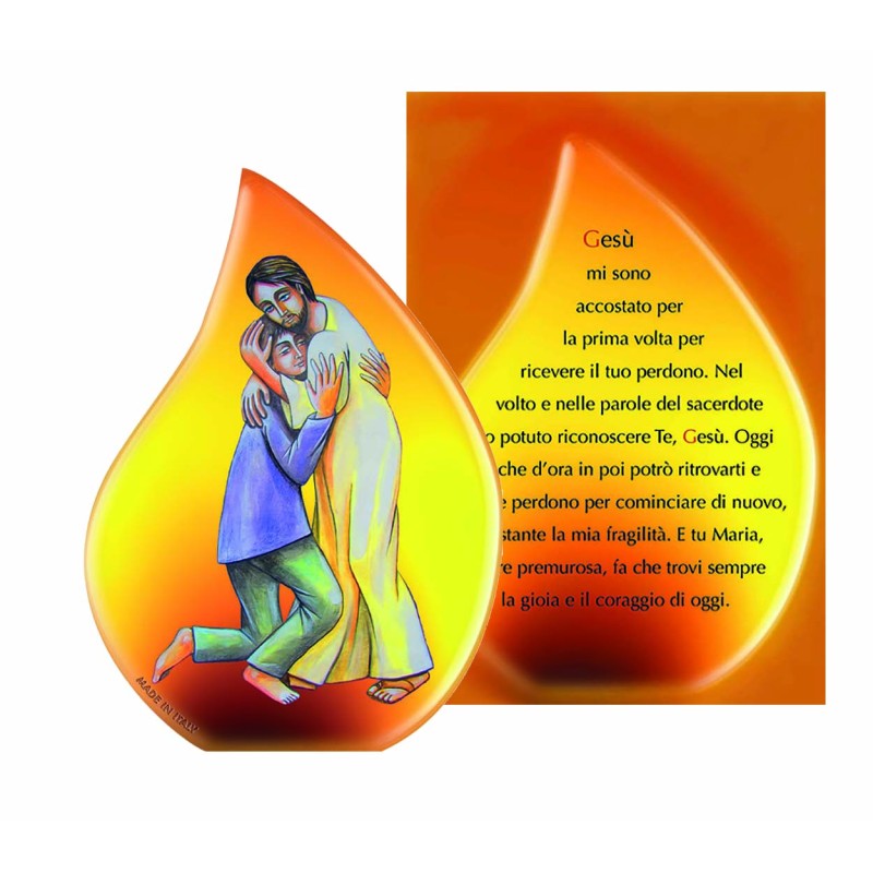 Fiammella Confessione in legno e cartoncino