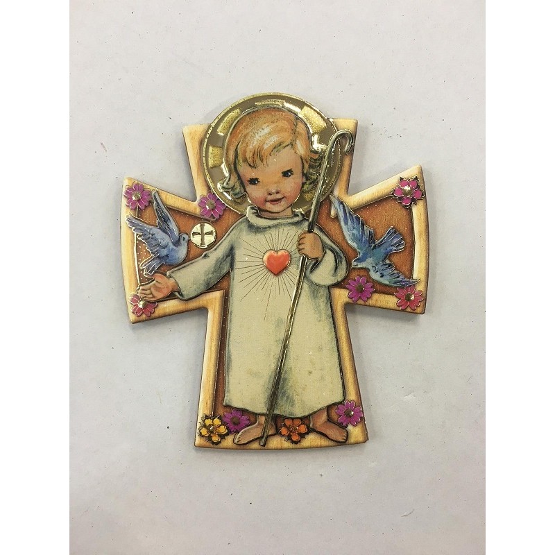 Croce quadretto Comunione/Cresima