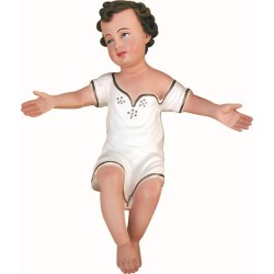cm. 30 Bambino in resina con veste