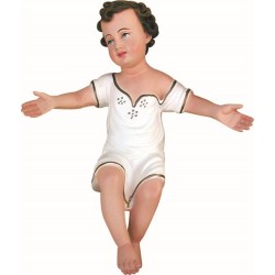 cm. 40 Bambino in resina con veste