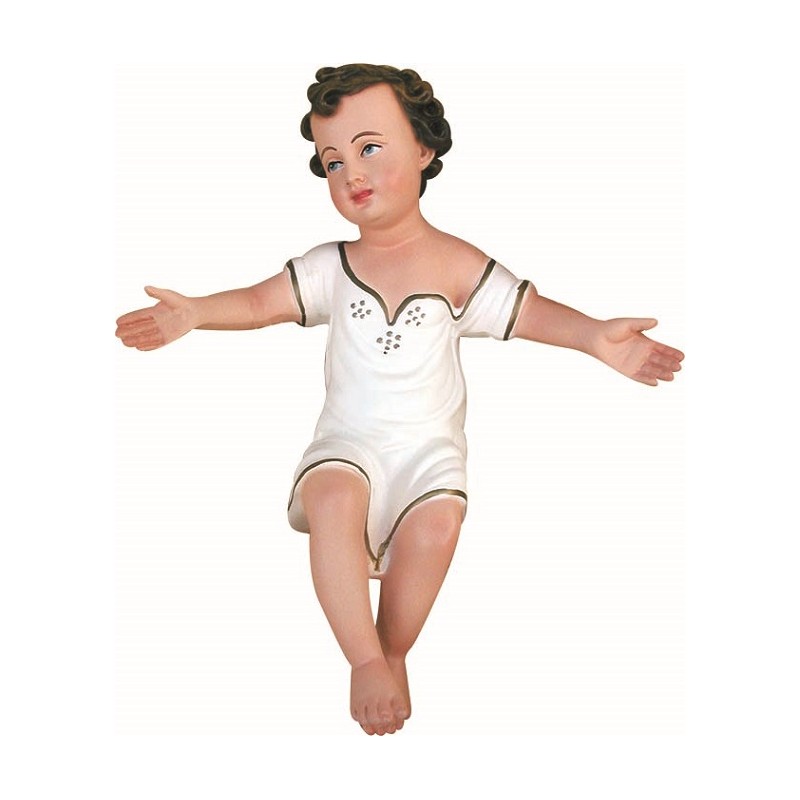 cm. 40 Bambino in resina con veste