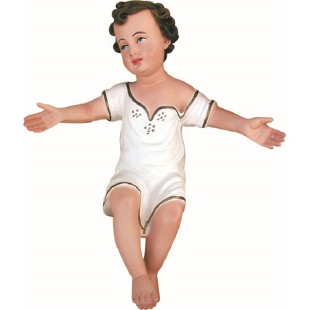cm. 50 Bambino in resina con veste