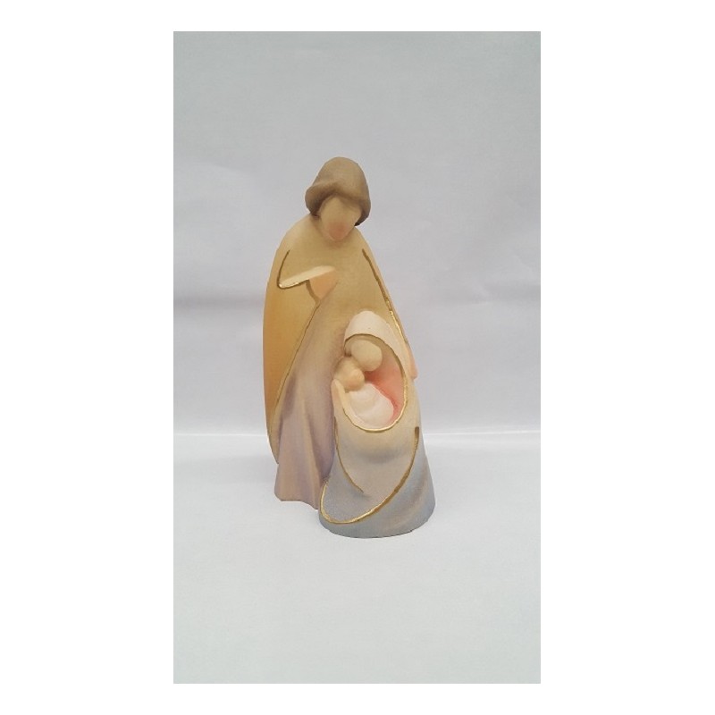 Gruppo Natività Natalia in legno cm. 14 colorata
