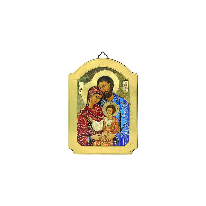 Icona a cupola Sacra Famiglia cm. 15X20
