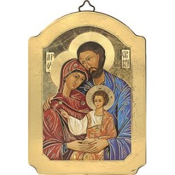 Icona a cupola Sacra Famiglia cm. 8x11
