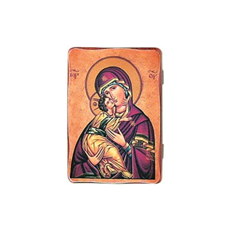 Icona Madonna con Bimbo tela su legno