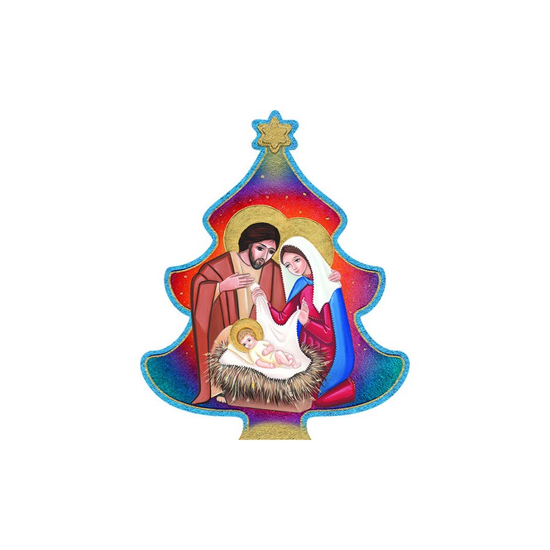 Immagine in pvc alberello Natività