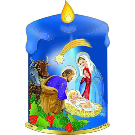 Immagine in pvc candela Natività