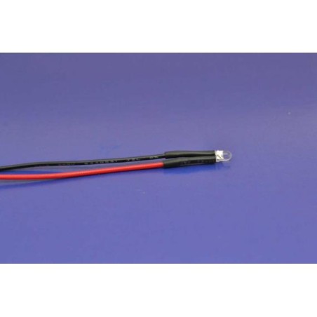 Led fuoco 5 mm. con spezzone filo