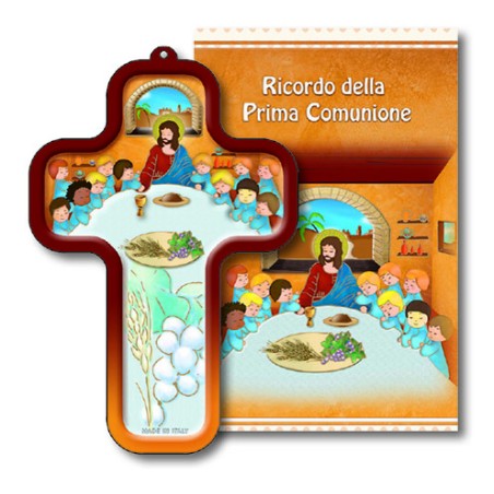 Libretto Ricordo Comunione con croce