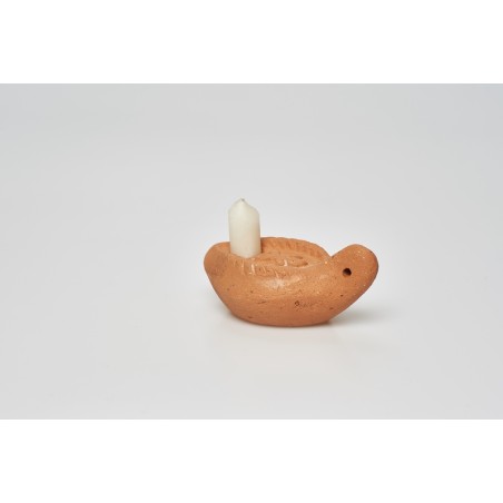 Lucernetta in terracotta cm. 10 con candelina