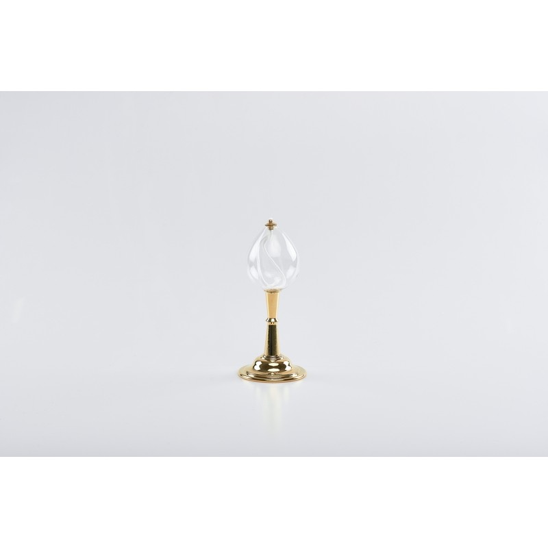 Lume a goccia su basetta stelo metallo cm. 22