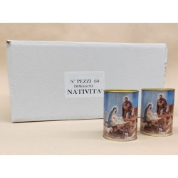 Scatola 60 pezzi Lumino Ecologico cm. 8 - Natività