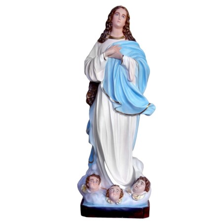 Madonna Assunta del Murillo in vetrorersina cm. 155