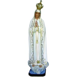 Madonna di Fatima in vetroresina con corona cm. 180