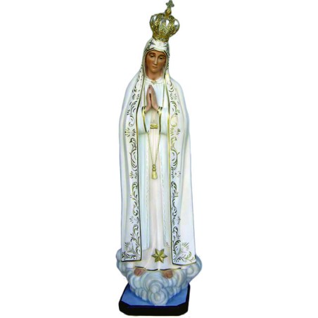 Madonna di Fatima in vetroresina con corona cm. 180