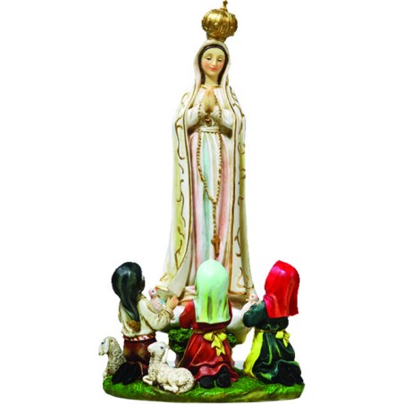 Madonna Fatima e pastorelli cm. 14
