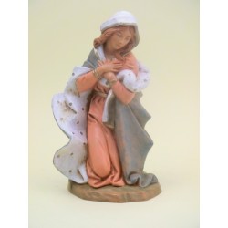 Madonna in ginocchio tipo legno cm.19