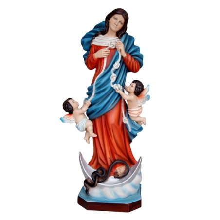 Maria che scioglie i nodi in resina cm. 60
