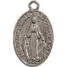 Medaglia Madonna Miracolosa metallo argentato mm. 22