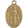 Medaglia Madonna Miracolosa metallo dorato mm. 22