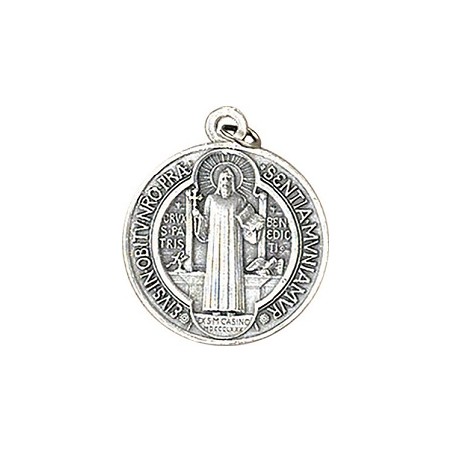Medaglia metallo S. Benedetto Ø cm. 1,8
