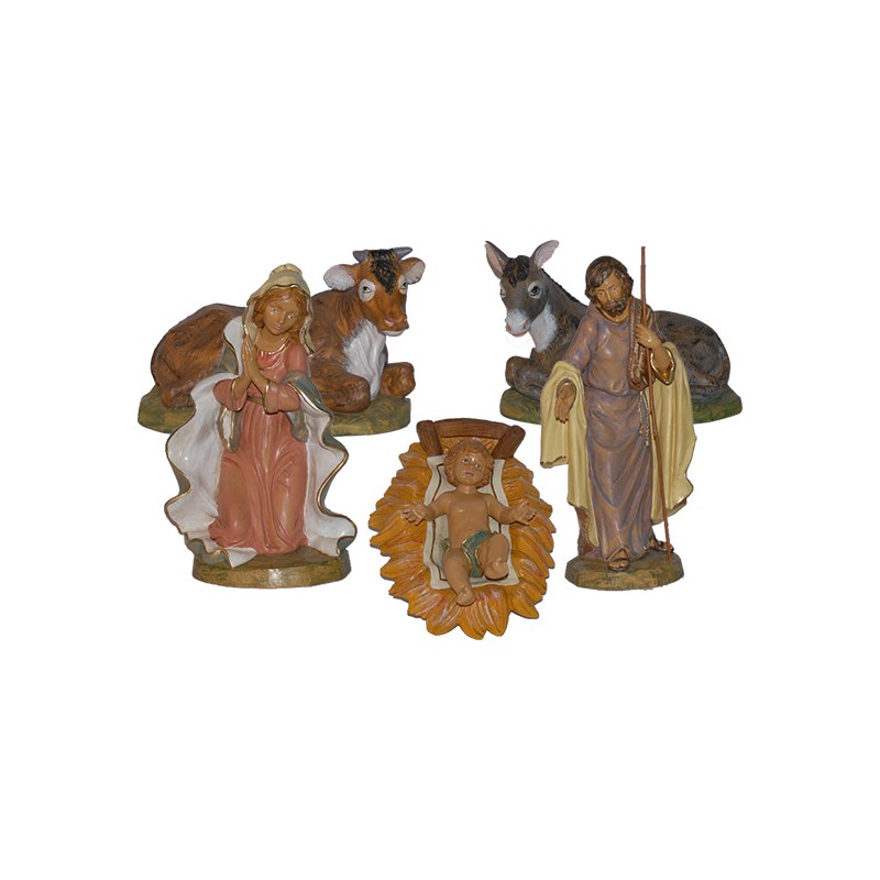Natività 5 pezzi - plastica cm. 45