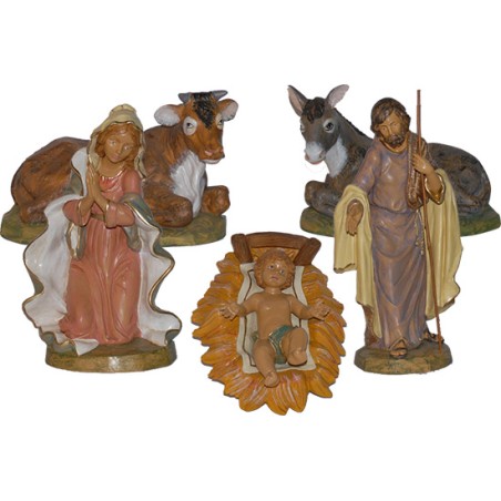 Natività 5 pezzi - plastica cm. 45