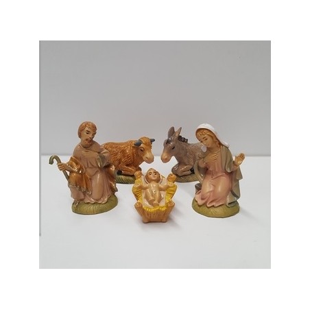 Natività 5 pezzi in pvc cm. 7,5