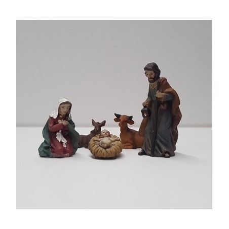 Natività 5 pz resina cm. 5