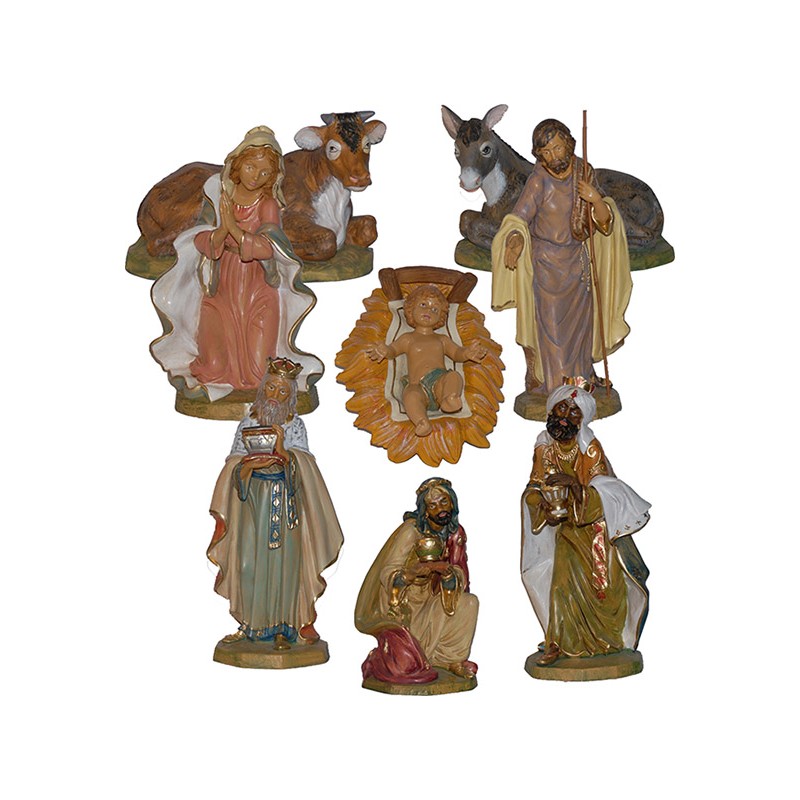 Natività 8 pezzi - plastica cm. 45
