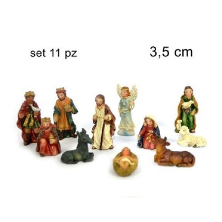 Natività 8 pz resina cm. 3,5