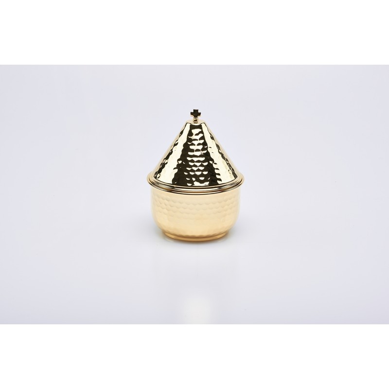 Navetta dorata cm.15,5x Ø cm. 11,5