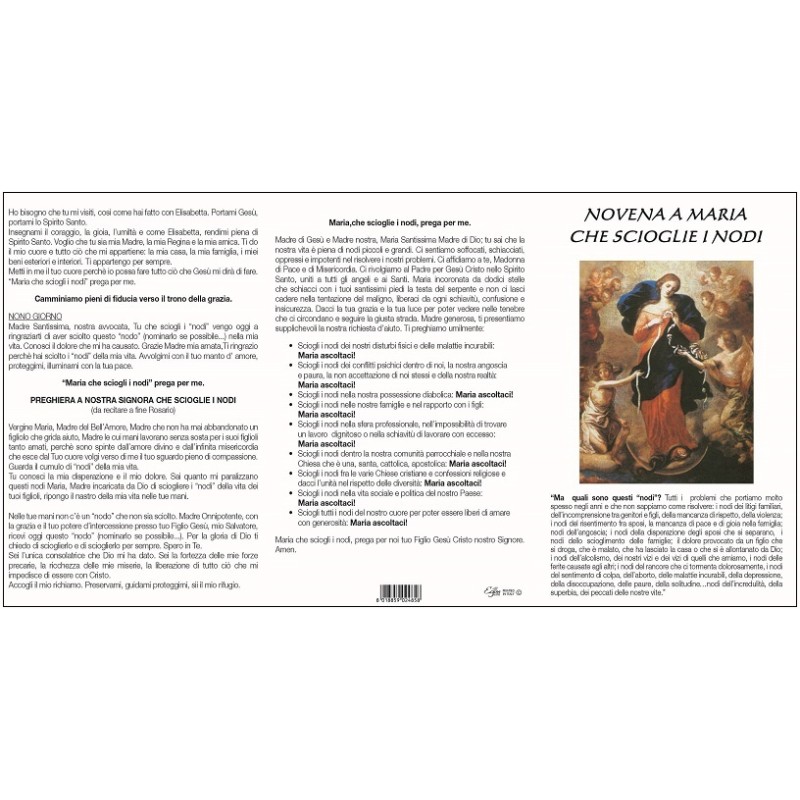 Novena a Maria che scioglie i nodi (100 pz)