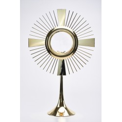 Ostensorio classico in ottone Ostia Magna cm. 61