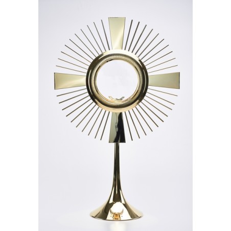 Ostensorio classico in ottone Ostia Magna cm. 61