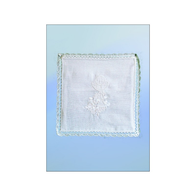 Palla in lino ricamo calice