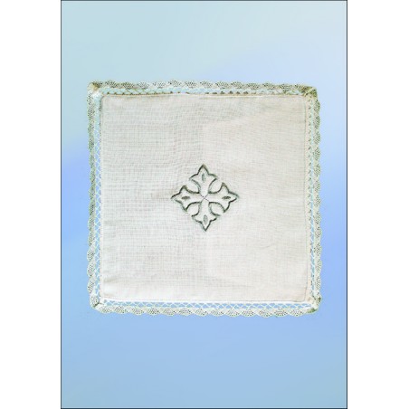 Palla in lino ricamo croce