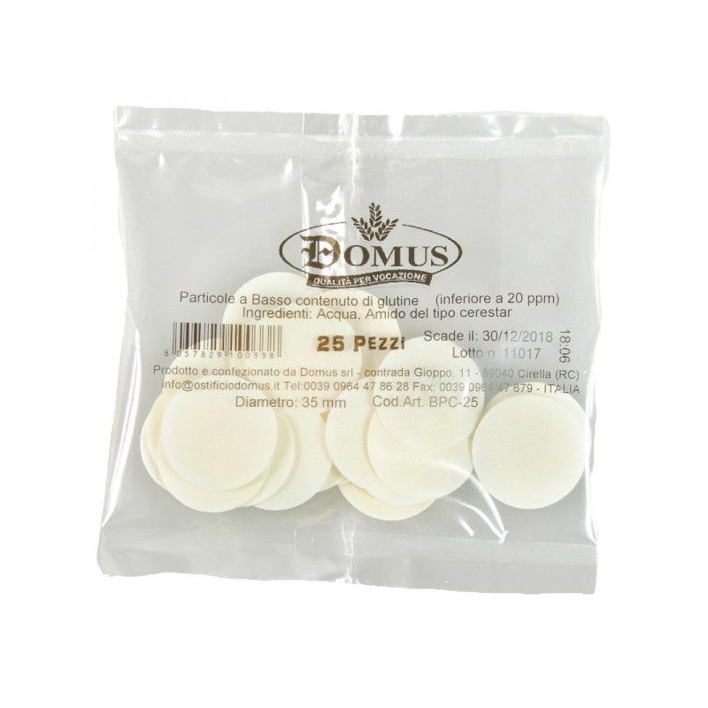 Particole a basso contenuto di glutine Ø cm. 3,5 (25 pz)
