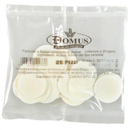 Particole a basso contenuto di glutine Ø cm. 3,5 (25 pz)
