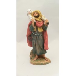 Pastore arabo con agnello in spalla cm 9,5