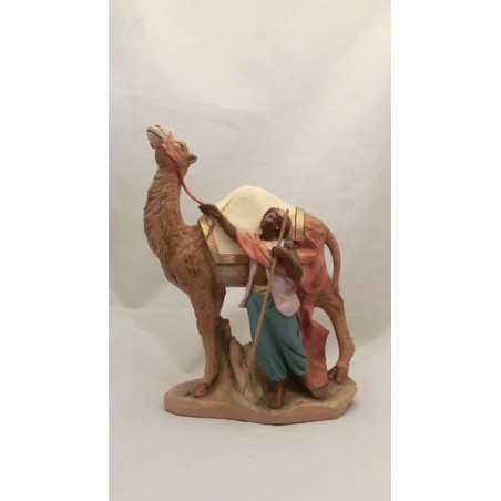 Pastore arabo con cammello cm 19