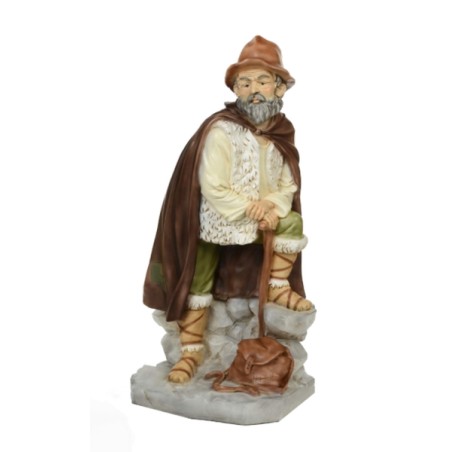 Pastore con bastone - presepio cm. 65
