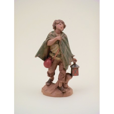 Pastore con lanterna cm. 12