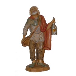 Pastore con lanterna cm. 20