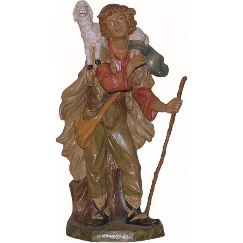 Pastore con pecora in plastica cm. 45