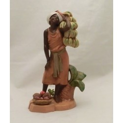 Pastore moro con frutta cm 19