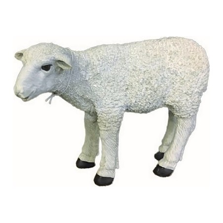 Pecora in piedi in resina